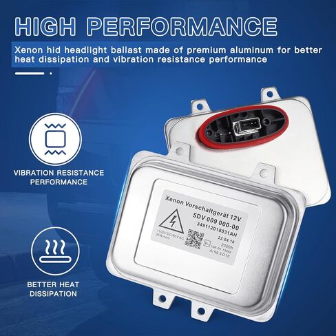 استبدال وحدة التحكم في الصابورة الأمامية زينون Hid 5DV 009 000-00 مناسب لـ 2007-2014 كاديلاك إسكاليد و2006-2009 BMW E60 و2008-2014 كرايسلر تاون كانتري وجاكوار فولكس فاجن لينكولن صعب هيونداي in Kuwait