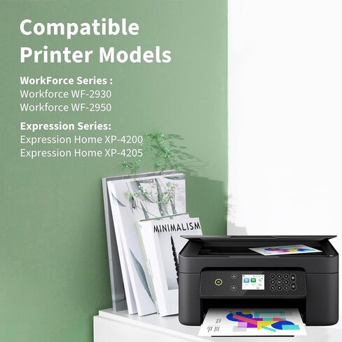 استبدال خراطيش الحبر المعاد تصنيعها 232XL لحزمة التحرير والسرد لخراطيش الحبر Epson 232XL 232 XL T232 T232XL للاستخدام مع Expression Home XP-4200 XP-4205 Workforce WF-2930 WF-2950 (4 عبوات) in Kuwait