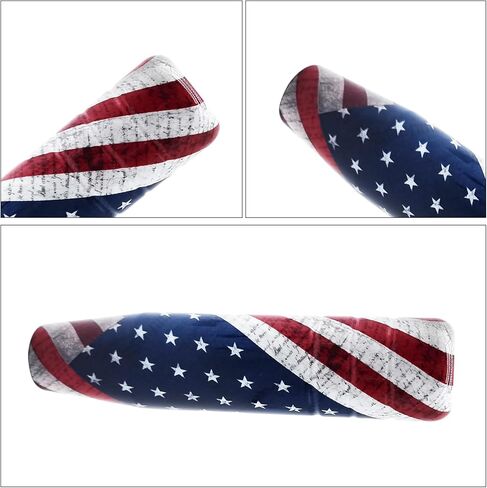 1 قطعة رأس نقل تروس السيارة من سبائك الألومنيوم العالمي، 5.11 بوصة رأس نقل تروس السيارة مطبوع عليه علم أمريكي لنقل المياه، مناسب لمعظم موديلات السيارات (متعدد الألوان) in Kuwait