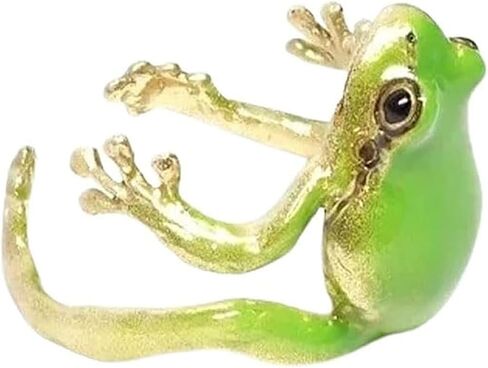 Latest-Tree Frog Ring, Adjustable Tree Frog Ring, Creative Frog Ring, Open Frogs Shaped Delicate Frog Ring for Women in Saudi Arabia