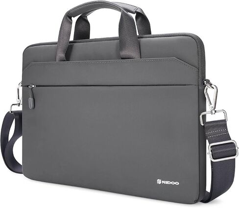 NIDOO 14-15 Inch Laptop Briefcase Bag Sleeve Case for 14" Thinkpad T490 T495s / Latitude 14 15 / Surface Laptop 3 4 ｜ Book 3/15" 16" MacBook Pro / 15" IdeaPad S340 / XPS 15 / MateBook D 15, Grey in Saudi Arabia