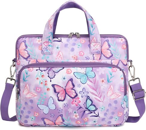 Octsky Tablet Bag Kids Tablet Carrying Bag with Shoulder Strap, Soft Lining, Bowknot Beige in Saudi Arabia
