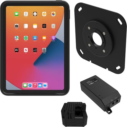 حافظة iPort Connect وحامل جداري ثابت - متوافق مع iPad الجيل العاشر 10.9 بوصة (أسود) in Kuwait