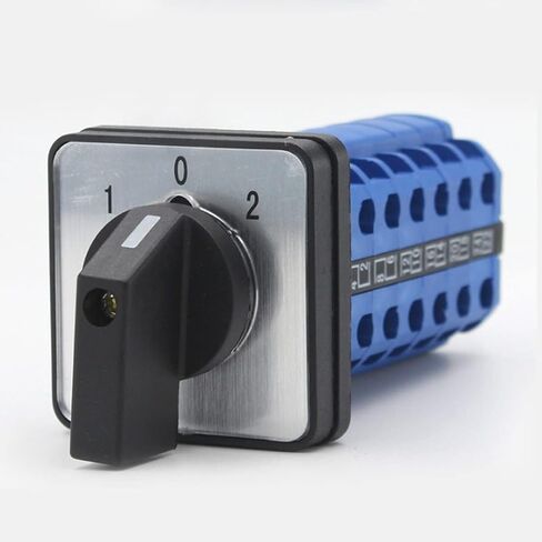 1Pcs Universal Changeover Selector Switch, Power Transfer Switch, 3 Positions 24 Terminals, LW26-20 D606/6 380V 20A Motor, Water Pump Generators, Rotary Cam Selector in Saudi Arabia
