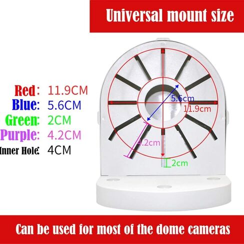 كاميرا قبة أمنية عالمية مصنوعة من سبائك الألومنيوم على الحائط ودعامة تثبيت خارجية وداخلية لكاميرا المراقبة CCTV Hikvision Dahua قبة PTZ in Kuwait