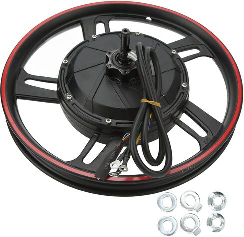 16in Electric Wheel Hub Motor 48 72V 500W 3500W Fat Tire Cycling Disc Brake Motor for Electric Bicycles Scooters Go Karts Electric Bicycle Hub Motor Kit Electric Wheel Hub Motor El in Saudi Arabia