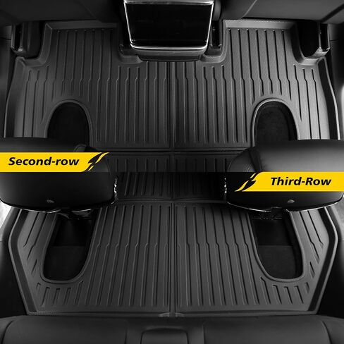 JUZISHU Floor Mats for Tesla Model X 6 Seater 2024 2023 2022 Full Set 10Pcs All Weather Model X Floor Mat for Tesla Model X Accessories 2024 2023 2022 in Saudi Arabia