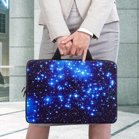 ICOLOR Blue Starry 9.7 10 بوصة حقيبة حمل كمبيوتر محمول من النيوبرين حقيبة سفر محمولة حقيبة Ultrabook مع مقبض (IHB10-03) in Kuwait