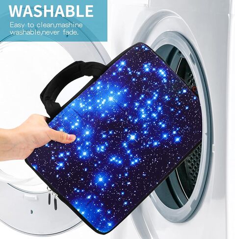 ICOLOR Blue Starry 9.7 10 بوصة حقيبة حمل كمبيوتر محمول من النيوبرين حقيبة سفر محمولة حقيبة Ultrabook مع مقبض (IHB10-03) in Kuwait