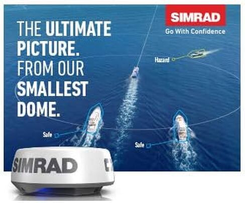Simrad HALO20+ 36 NM 20 بوصة، رادار ضغط النبض، 60 دورة في الدقيقة، مع تجنب الاصطدام ومسار السرعة، تقنية دوبلر مزدوجة المدى مدمجة in Kuwait