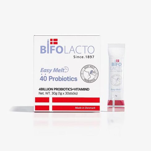 Bifolacto Daily Synbiotics (مزيج البروبيوتيك والبريبايوتكس) للنساء والرجال والأطفال، 30 عبوة فردية، تدعم صحة الجهاز الهضمي مع Lactobacillus GG، معززة بفيتامين د in Kuwait