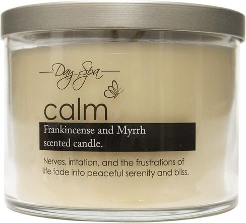A Cheerful Giver Day Spa Frankincense and Myrrh Scented Candle - 11-Ounce Soy Candle with 55 hours Burn Time - Birthday Gift for Women in Saudi Arabia