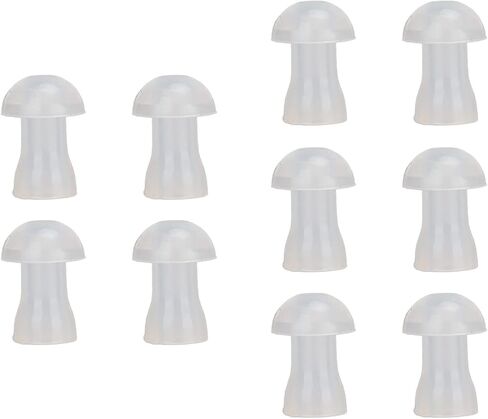 10pcs Hearing Aid Ear Tips, Soft Silicone Earplug Domes for BTE,ITE and Pocket Ear Bud Replacements (Small) in Saudi Arabia