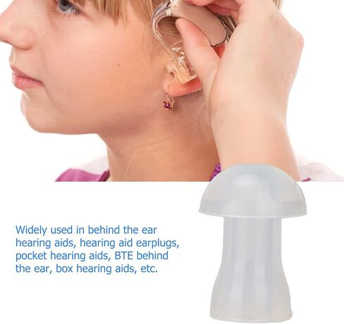 10pcs Hearing Aid Ear Tips, Soft Silicone Earplug Domes for BTE,ITE and Pocket Ear Bud Replacements (Small) in Saudi Arabia