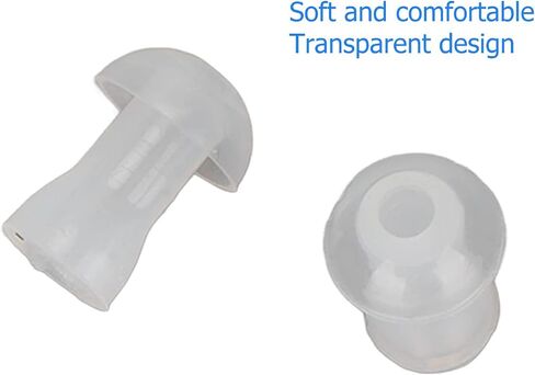 10pcs Hearing Aid Ear Tips, Soft Silicone Earplug Domes for BTE,ITE and Pocket Ear Bud Replacements (Small) in Saudi Arabia