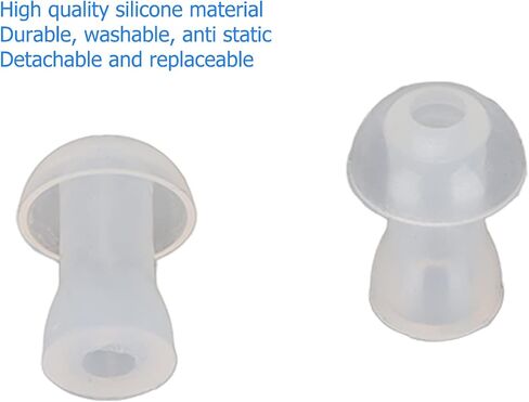 10pcs Hearing Aid Ear Tips, Soft Silicone Earplug Domes for BTE,ITE and Pocket Ear Bud Replacements (Small) in Saudi Arabia