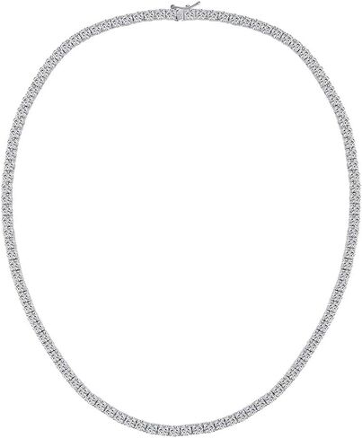 قلادة فولوكا 18 قيراط مطلية بالذهب الأبيض 4 مم تشيكوسلوفاكيا للتنس سلسلة الهيب هوب للرجال والنساء 18 بوصة خالية من النيكل in Kuwait