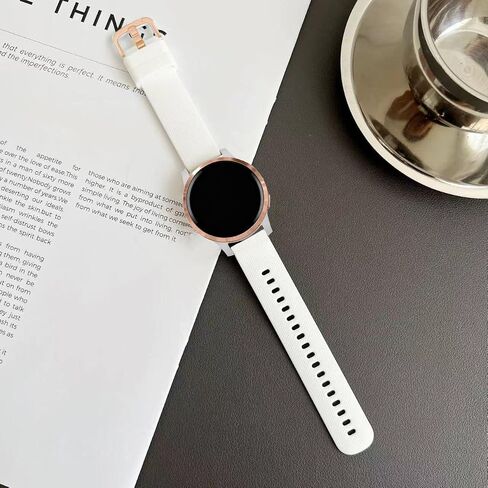 أحزمة ساعة من السيليكون متوافقة مع Garmin Vivoactive 4S / Venu 2S / Venu 3S / Vivomove 3S، 18 ملم أشرطة معصم بديلة رياضية ناعمة لـ Garmin Forerunner 255s/265S in Kuwait