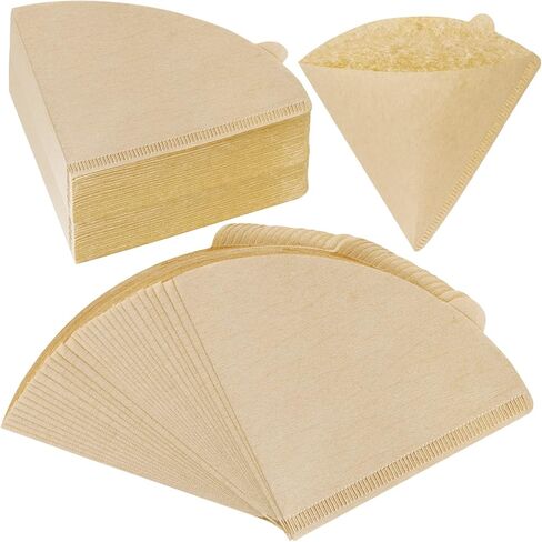 300 Counts Coffee Filters Cone Coffee Filters V60 Coffee Filter No.2 Coffee Filters 2-4 Cups Pour Over Coffee Filter Cone Natural Paper Coffee Filters (Unbleached) in Saudi Arabia