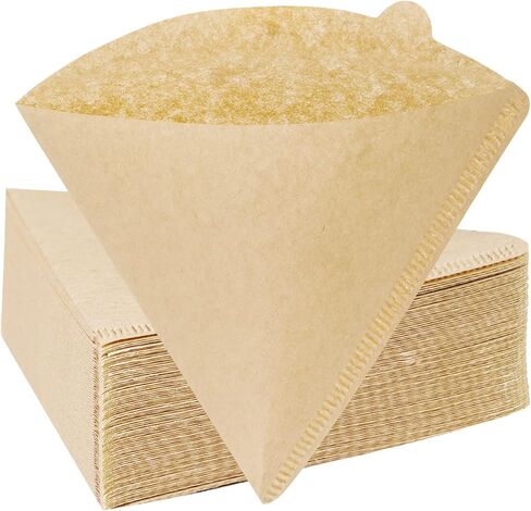 300 Counts Coffee Filters Cone Coffee Filters V60 Coffee Filter No.2 Coffee Filters 2-4 Cups Pour Over Coffee Filter Cone Natural Paper Coffee Filters (Unbleached) in Saudi Arabia