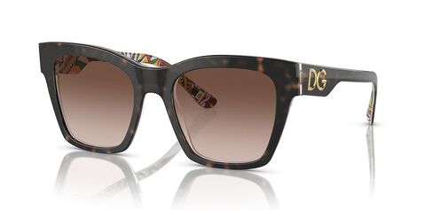 Dolce & Gabbana Sunglasses DG 4384 321773 Havana On White Barrow Brown G in Kuwait