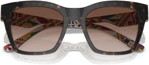 Dolce & Gabbana Sunglasses DG 4384 321773 Havana On White Barrow Brown G in Kuwait