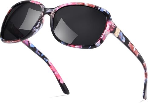 LVIOE Polarized Sunglasses for Women Retro Oversized Shades with UV400 Protection LS8158 in Kuwait