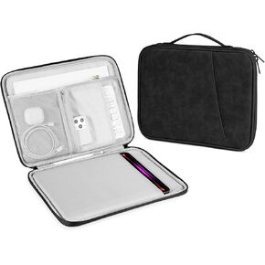 DTTO 9-11 Inch Tablet Sleeve Bag for New 11-in iPad Air M2/iPad Pro M4, 10.9" iPad 10th Gen & iPad Air 5/4th, 10.2" iPad 9/8/7th, 11" Galaxy Tab A9+, Waterproof Travel iPad Case Bag, Space Gray