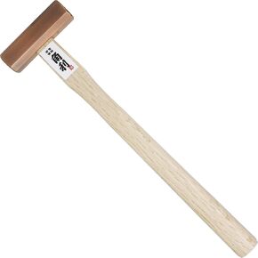 KAKURI Chisel Hammer GENNO 4 oz (115g) Japanese Woodworking Carpenter Hammer for Chisel, Plane, Nail, Heavy Duty Japanese Carbon Steel, Bronze Plated Octagonal Head, Wood Handle, Made in JAPAN