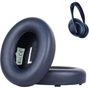 Replacement Ear Pads Cushions for Bose Noise Canceling (NC) Headphones 700, Ear-Muff Ear-Cup with Soft Leather and Comfort Memory Foam, Added Thickness (MidnightBlue)