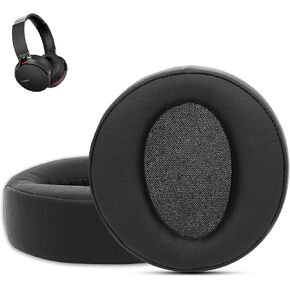 Krone Kalpasmos Professional Earpads Cushions Replacement for Sony MDR-XB950 XB950BT XB950B1 XB950N1 XB950AP Over-Ear Headphones, Noise Isolation Memory Foam - Black