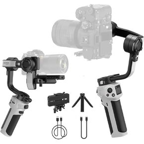 ZHIYUN CINEPEER WEEBILL 3E WB3E 3-Axis Gimbal Stabilizer for DSLR and Mirrorless Camera Canon/Sony/Panasonic/Nikon,Extendable Sling Grip Native Vertical Shooting Handheld Camera Gimbal