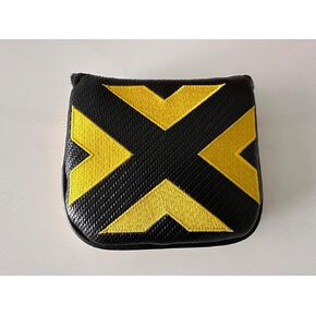 Scotty Cameron 2022 Square Mallet Putter Cover Black/Yellow Right Hand Headcover - 100% Authentic