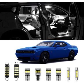 AWALITED 12pcs Charger Interior LED Lights Kit Ultra Bright Map Dome LED Replacement Bulbs for 2006 2007 2008 2009 2010 Dodge Charger all Cab Sizes