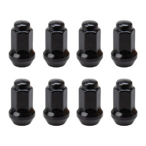 Tusk Tapered Lug Nut Kit 10mm x 1.25mm Thread Pitch (8-Pack) w/14mm Head Black