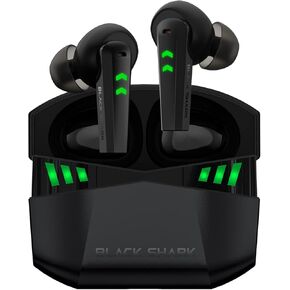 Black Shark Wireless Earbuds Bluetooth Earbuds with 45ms Ultra-Low Latency, Gaming Earbuds with Bluetooth 5.2, Dual Modes, 10mm Driver, 35H Play Time, IPX4 Waterproof, Built-in Mic - Lucifer T1