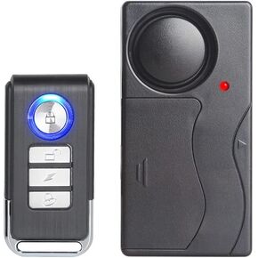 Wireless Anti-Theft Alarm Security Motion Sensor Siren for Bike Motorcycle Scooter Door Window Vehicle 110db with Remote Control
