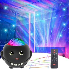 Star Projector Galaxy Aurora Night Light Projector,35 Lights Effects LED Lights Projector for Bedroom,Remote Timer,Bluetooth Speaker for Parties,Northern Lights Room Decor for Teen Girls Adults Gifts