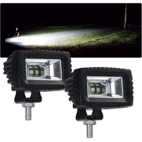 Chelhead Led Pod Lights, 2Pcs 2.8 Inch 20W Flood Off Road Backup Driving Lights Fog Lamp Rear Bumpers Signal Reverse Light Bars Compatible with Trucks Jeep Motorcycle ATV UTV SUV Tacoma