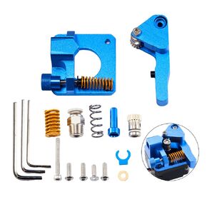 Ender 3 Extruder Dual Gear Upgrade CR10S PRO Extruder Blue Compatible for Creality Ender 3/Ender 3 Neo/Ender 3 V2/Ender 3 Pro/CR10/CR10S CR10S PRO 3D Printer 1.75mm Filament Extruder,