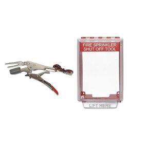 QMTC Multi-tool Fire Sprinkler Head Shutoff Tool & Wall Cabinet Case For Managing Accidental Fire Sprinklers Activation, Easy To Use, Pendant & Sidewall Sprinklers & Recessed Heads