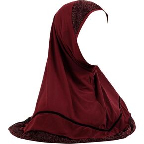 وشاح حجاب نسائي لامع فوري من JUMISEE، سهل الارتداء، غطاء رأس من القطن الناعم، شال عمامة إسلامي إسلامي in Kuwait