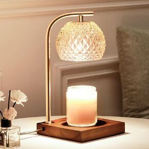 Candle Warmer Lamp, Electric Candle Warmer for Jar Candles, Birthday Gifts for Women Mom, Dimmable Candle Melter with Timer for Scented Candle, House Warming Gifts New Home, Amber