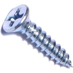 014973292270 Phillips Flat Wood Screws, 7 x 3/4, Piece-100,zinc