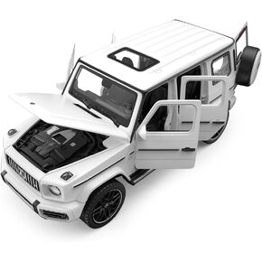 لعبة سيارة معدنية قابلة للسحب من RASTAR 64100 1/32 - طراز سيارة مرسيدس بنز AMG G63 مرخصة رسميًا للعب والعرض - هدية مثالية للأطفال - أبيض in Kuwait