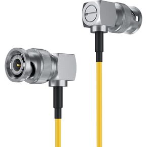 كابل Accsoon SDI، كابل HD SDI مقاس 80 سم مرن BNC بزاوية يمين لنقل الفيديو Andio لـ CineView SE/Quad/SeeMo Pro، بدون زمن انتقال، خالي من إعادة التدوير، سهل الاستخدام (أصفر) in Kuwait