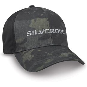 Chevy Silverado Multicam Hat - Adjustable Nylon Camo Cap - Officially Licensed by GM