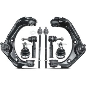 A-Premium Set of 8, Front Upper Control Arm, Lower Ball Joint, Inner Outer Tie Rod End, Compatible with Ford Explorer 2006-2010, Explorer Sport Trac 2007-2010, Mercury Mountaineer 2006-2010