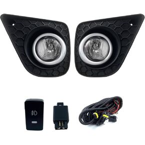 Fog Lights Compatible with 2013 2014 2015 Honda Accord Coupe 2Dr 1 Pair Front Bumper Driving Fog Lamps with H11 12V 55W Bulbs- Clear Lens