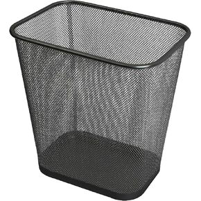 Ybmhome Steel Mesh Rectangular Open Top Waste Basket Bin Trash Can for Office Home 8x12x12 Inches 1042s-6 (6, Silver)